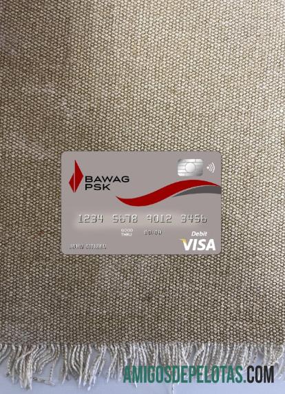 Áustria Bawag PSK Bank Visa Card Photolook Frente exemplo real